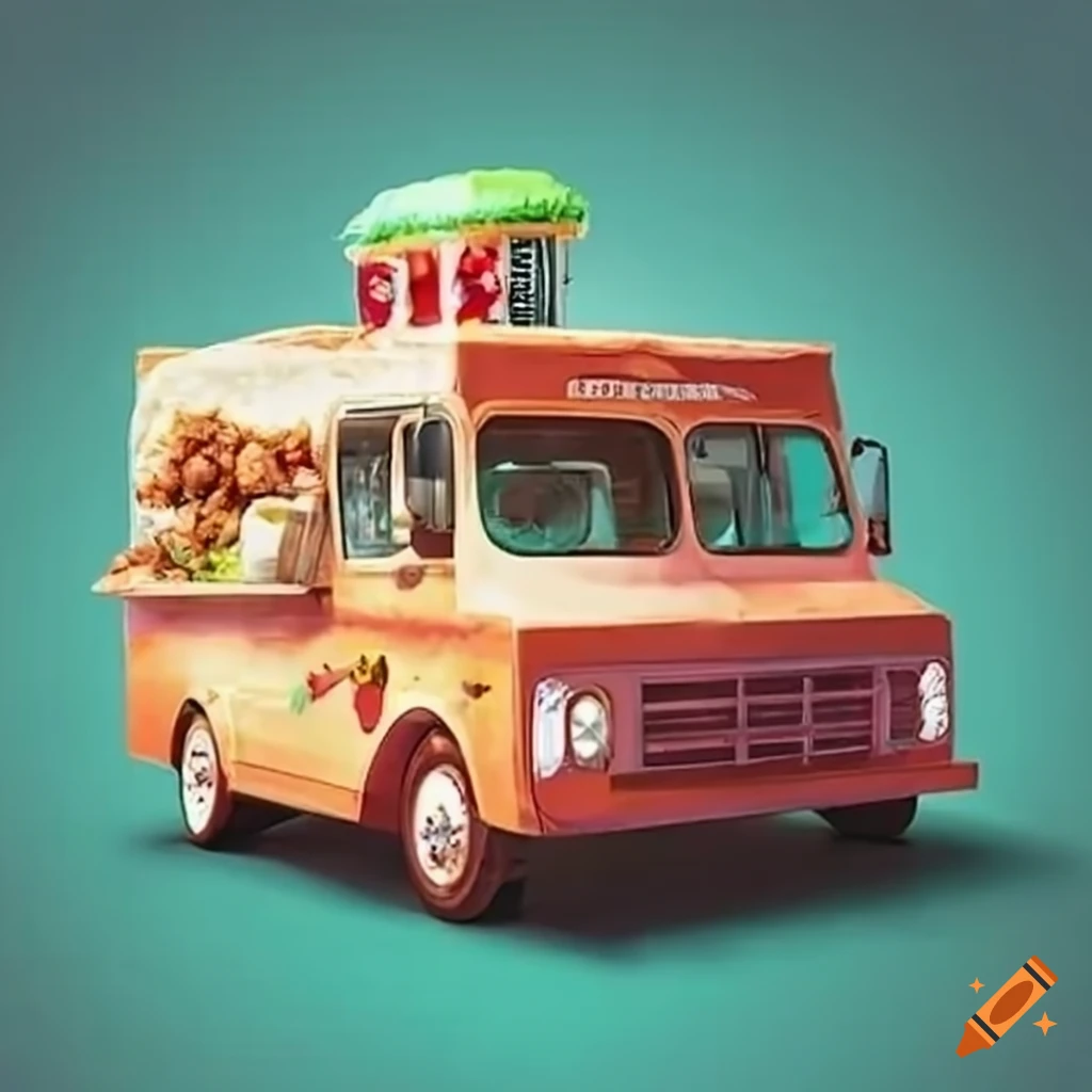 Food truck selling amazing burritos