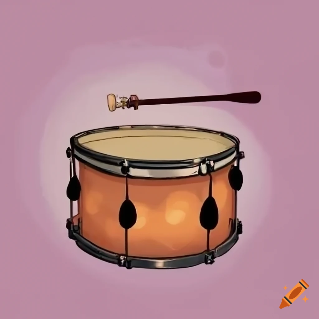 Cartoon snare drum on Craiyon