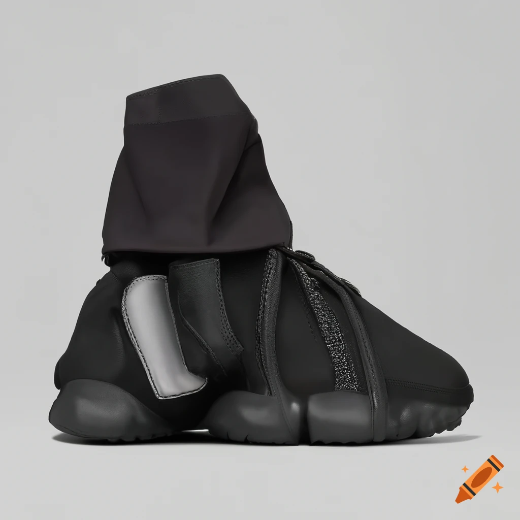 Balenciaga yeezy garbage bag shoe for men on Craiyon