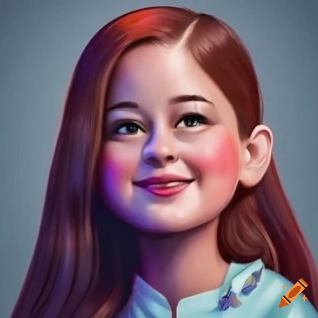 Portrait of mabel pines in high-resolution on Craiyon