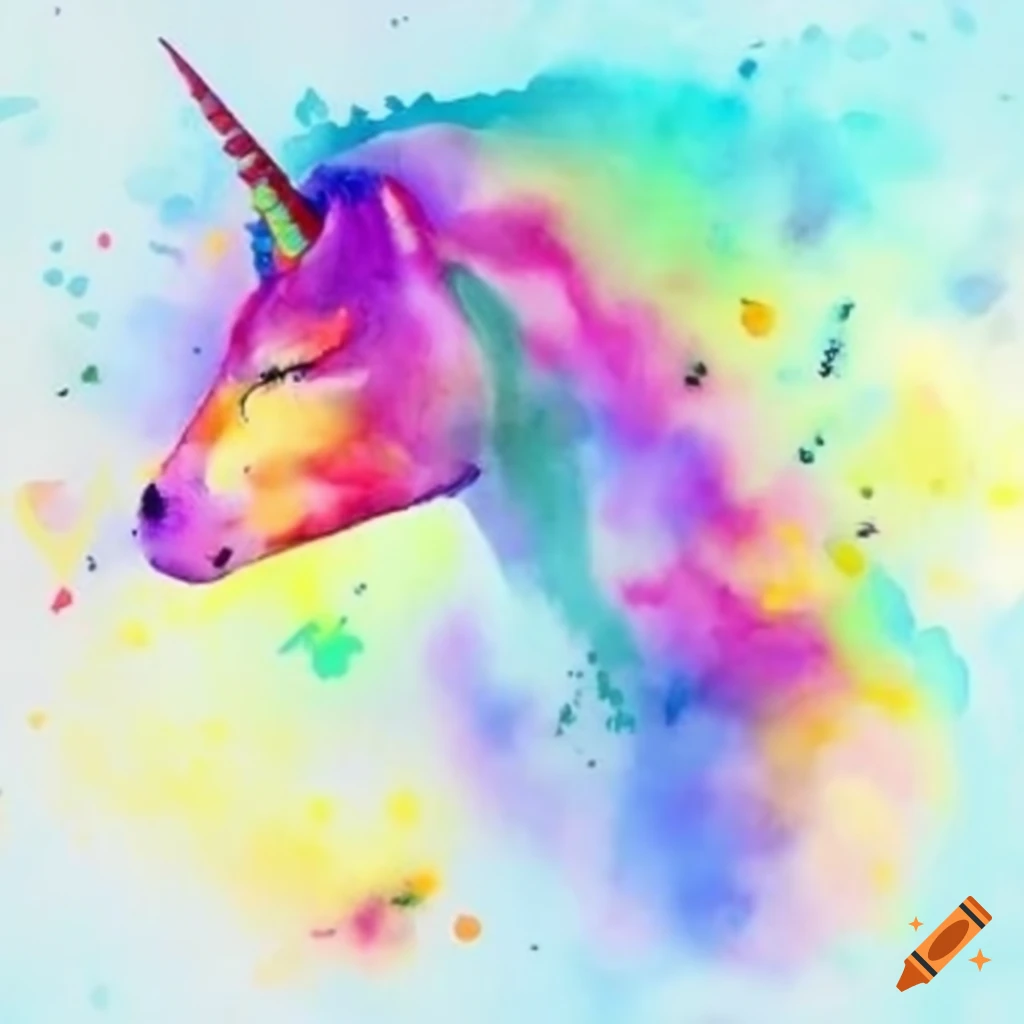 Abstract unicorn artwork on Craiyon
