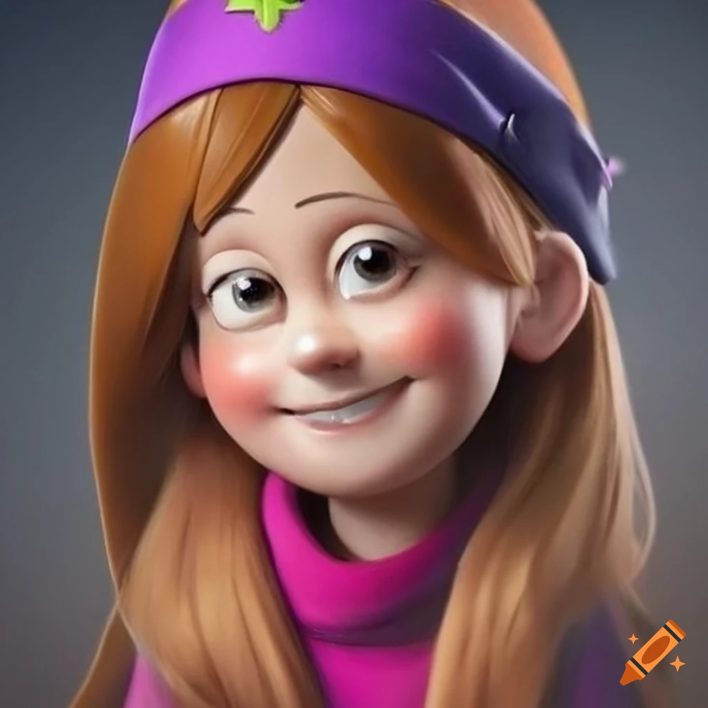 Portrait of mabel pines in highresolution detail on Craiyon