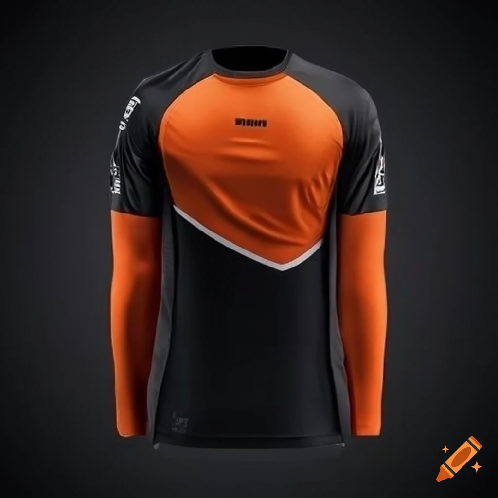Esports orange jersey on Craiyon