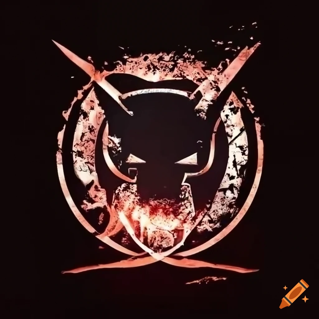 Jiu jitsu logo with lightning bolt s and trident in a triangle, with