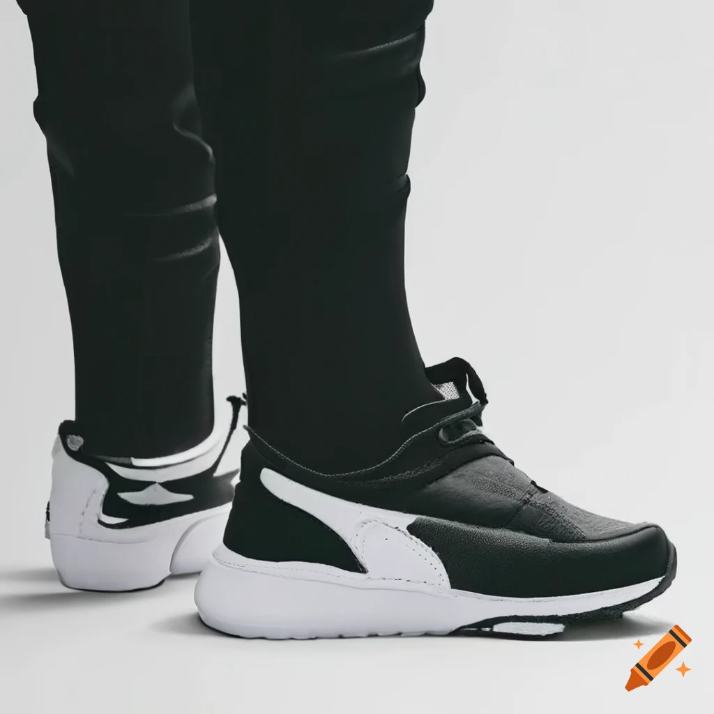 Minimalist design of puma shoes on Craiyon