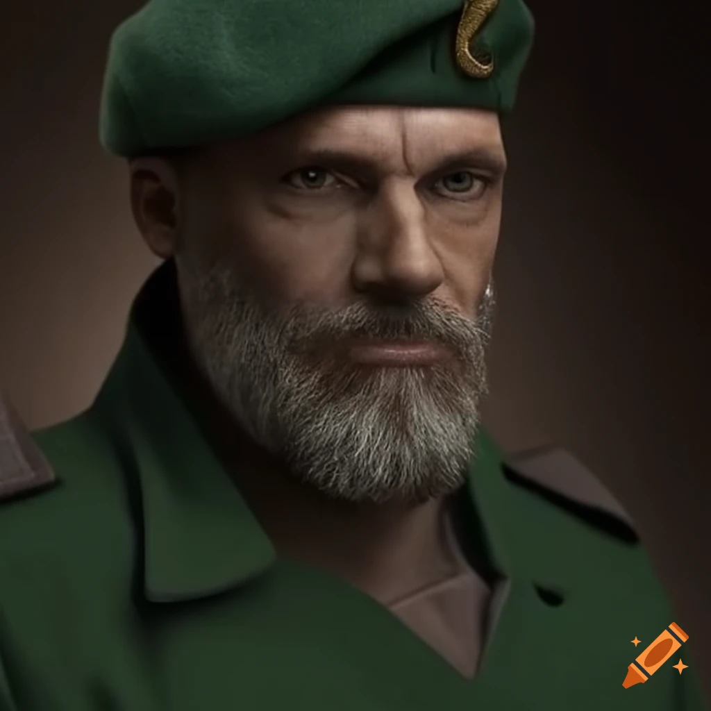 dark-green-beret-with-trim-on-craiyon