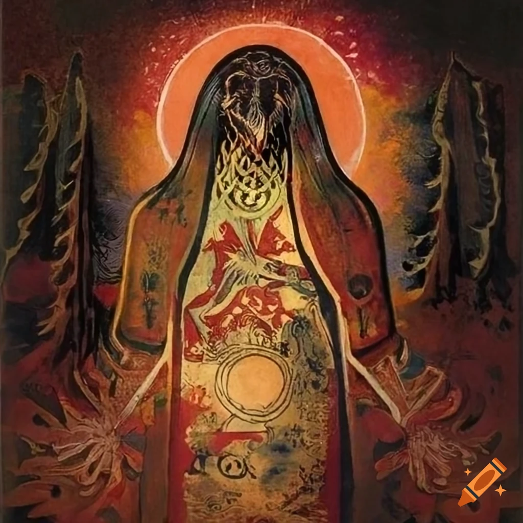 The Fool Tarot Card with intricate Norse Runes background on Craiyon