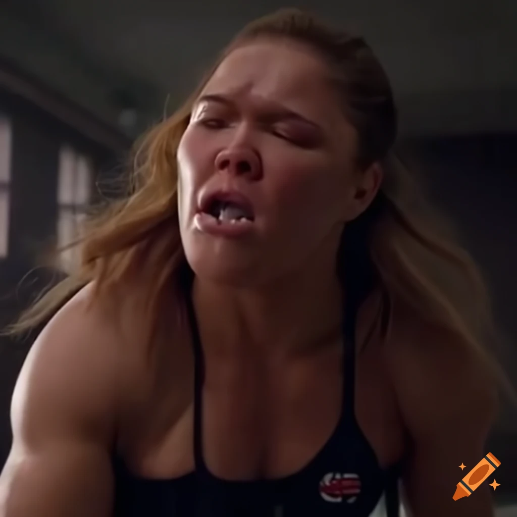 Ronda Rousey martial arts fighter in a movie fight scene