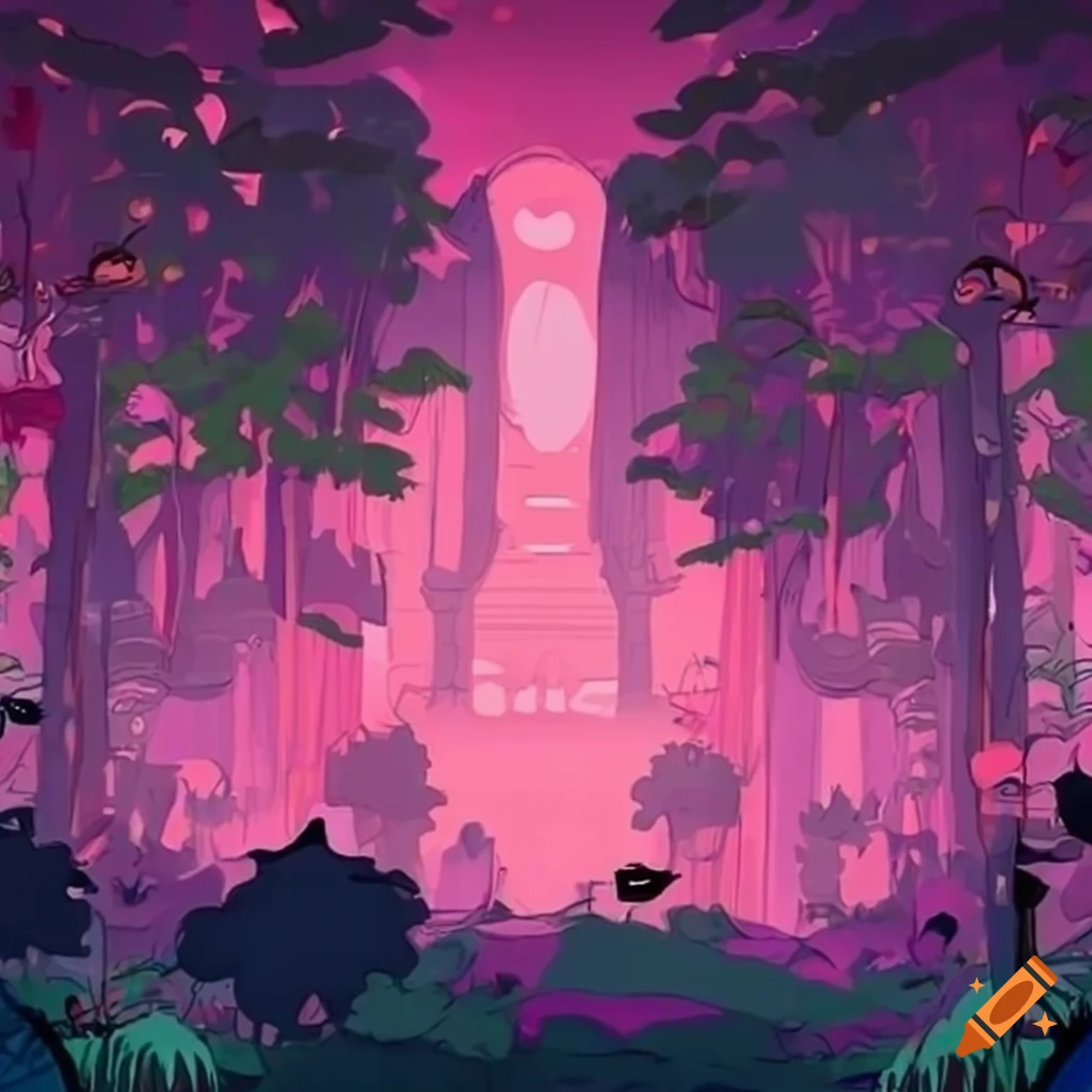 Pink lofi jungle