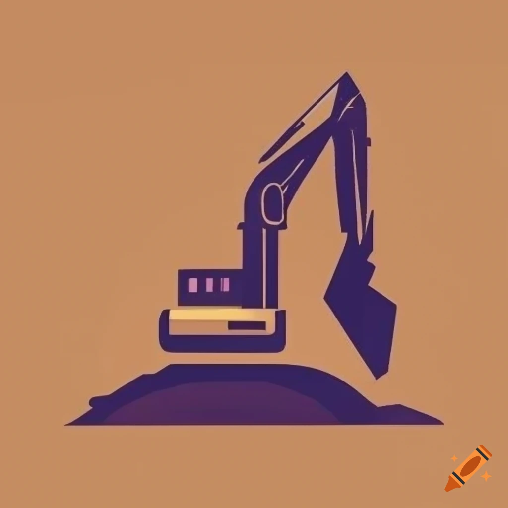 Minimalist excavation logo on Craiyon