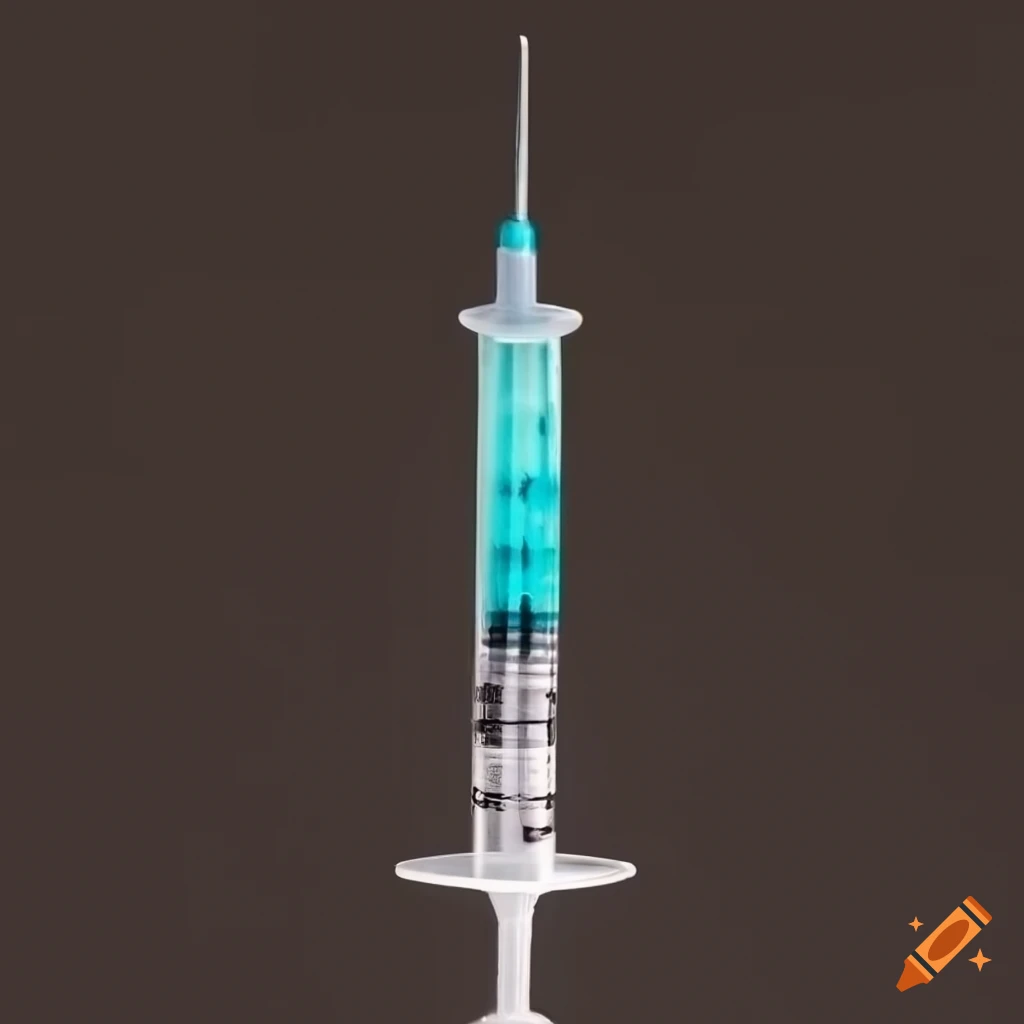 Medical syringe containing toothpaste