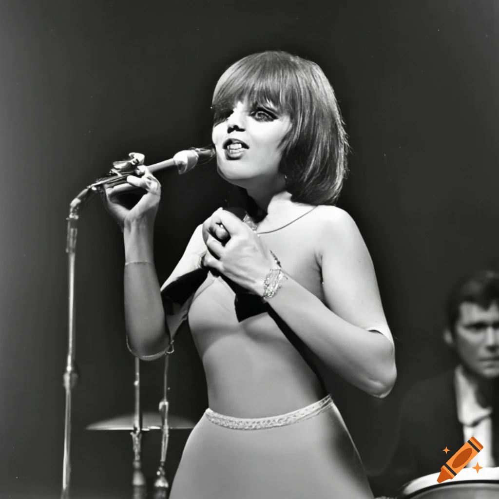 Young Pat Benatar performing on the Ed Sullivan Show in 1967 on Craiyon