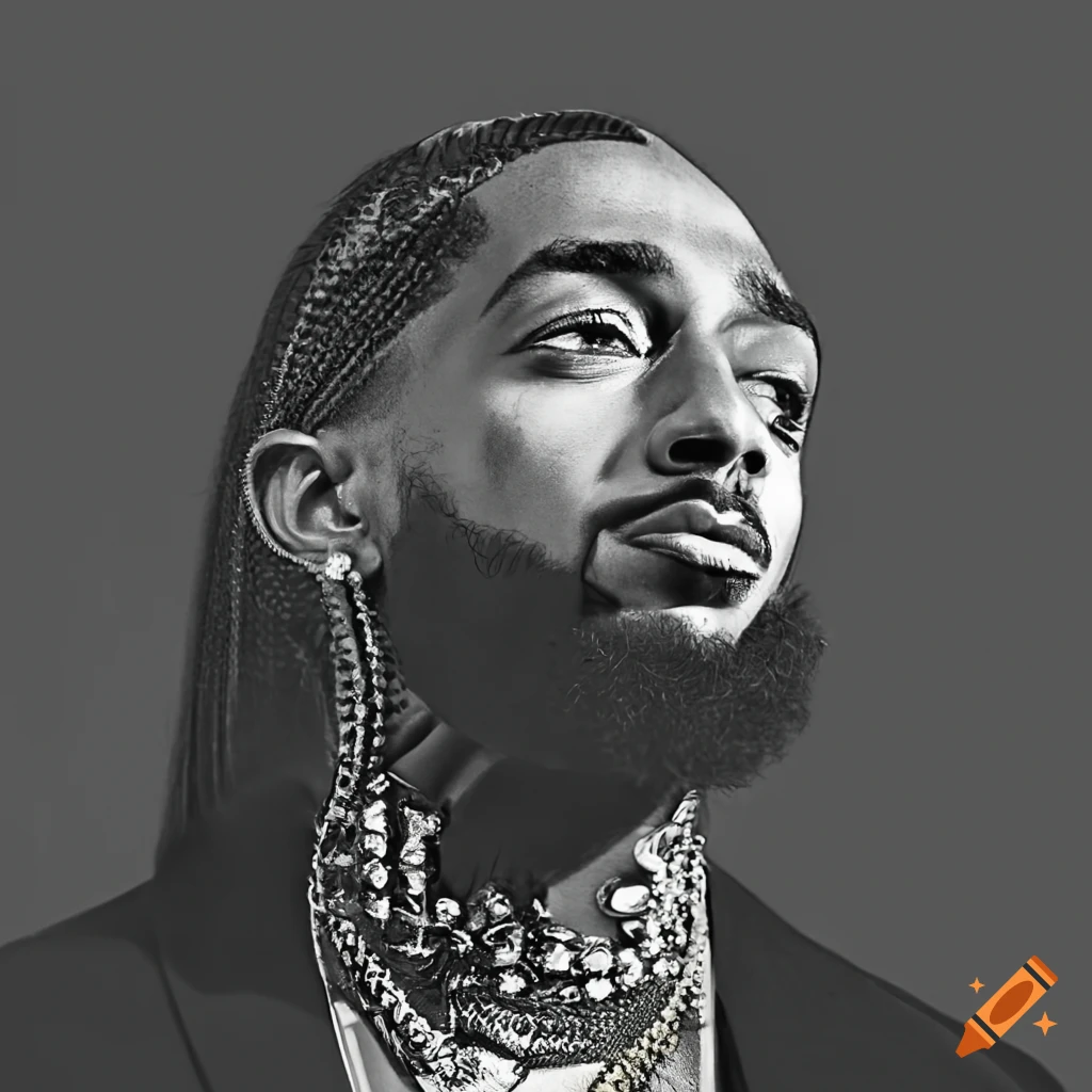 Nipsey Hussle In Black And White On Craiyon Nipsey hussle in black and white on craiyon