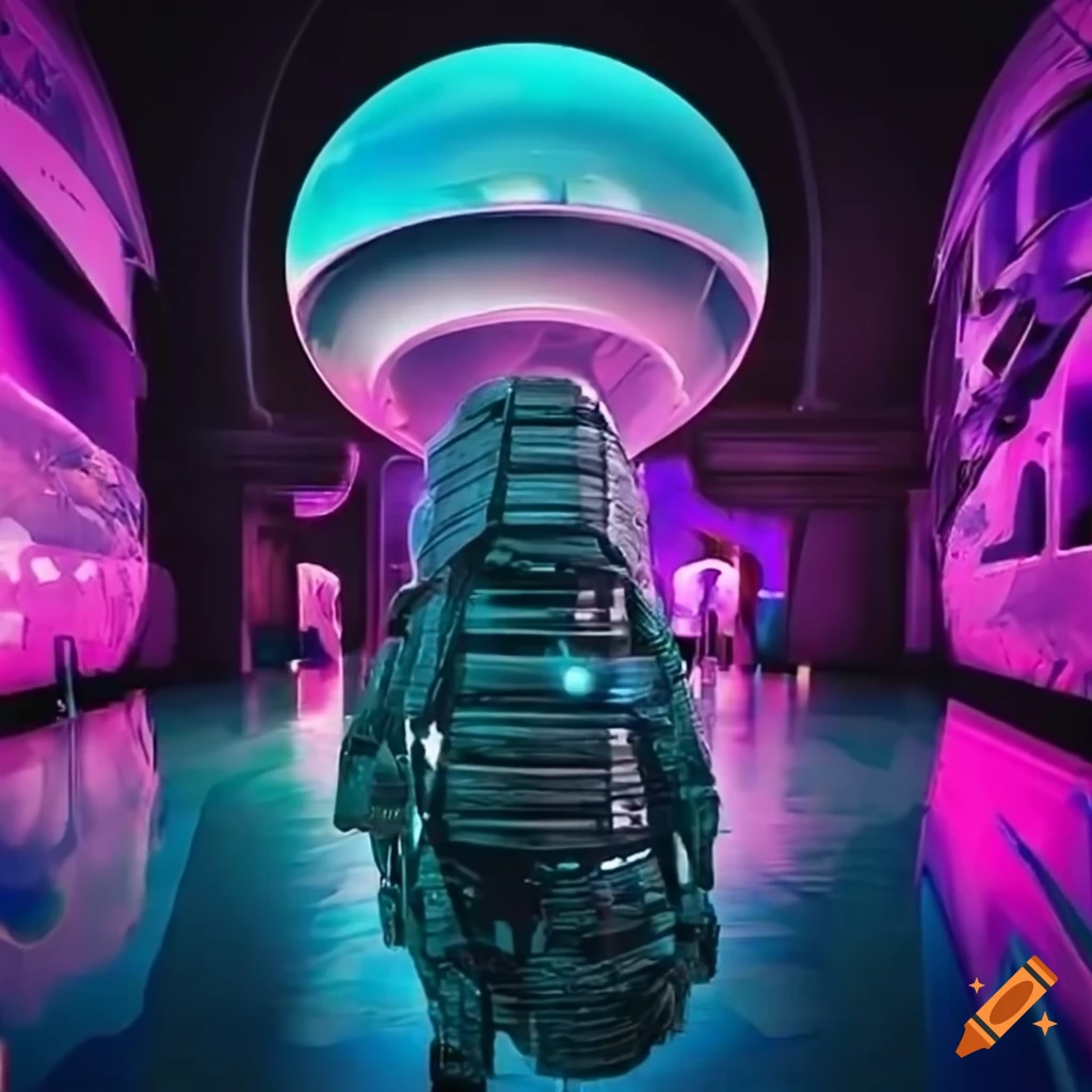Futuristic expo event