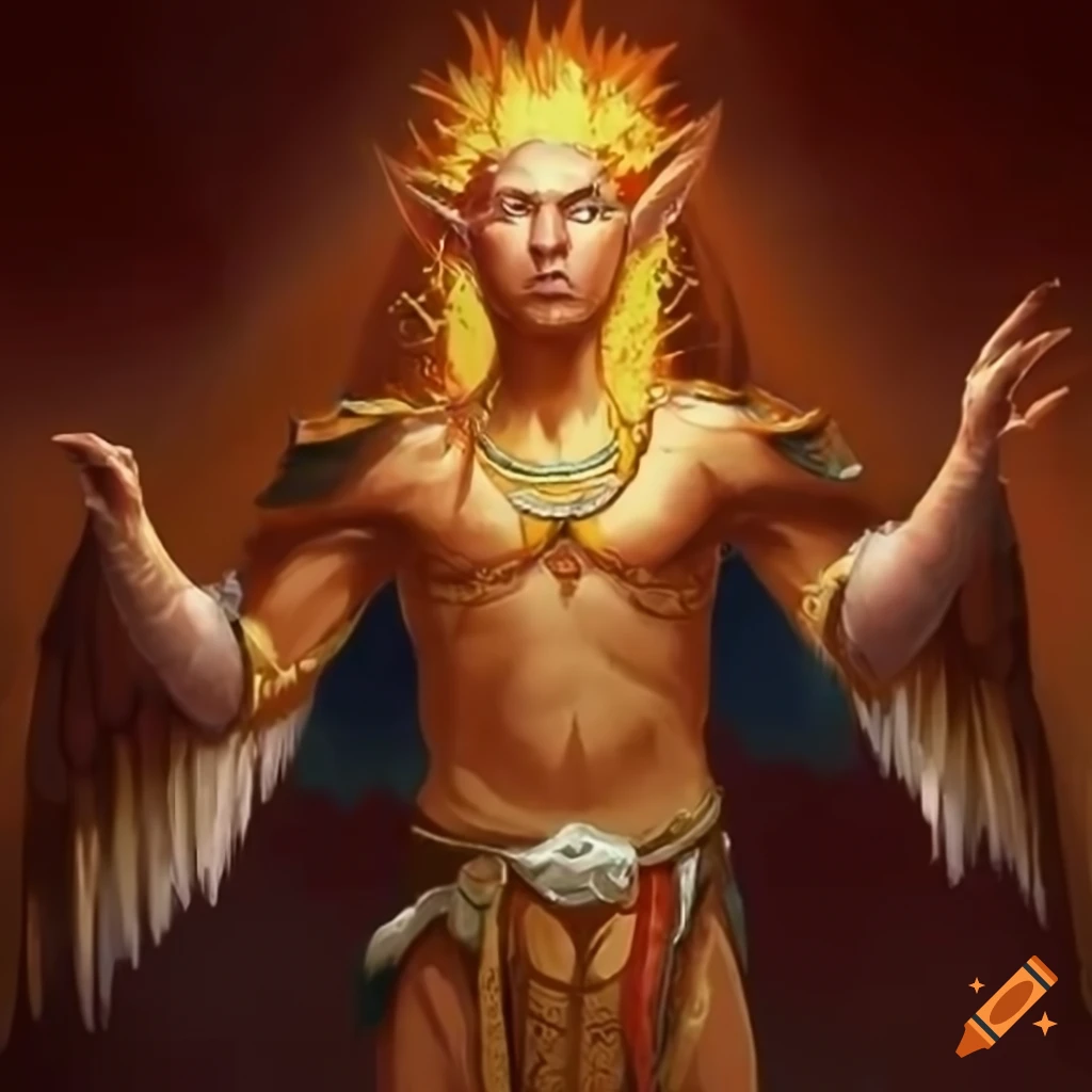 Male Sun Elf King In Inca style Fantasy Dnd Art On Craiyon male-sun-elf-king-in-inca-style-fantasy-dnd-art-on-craiyon