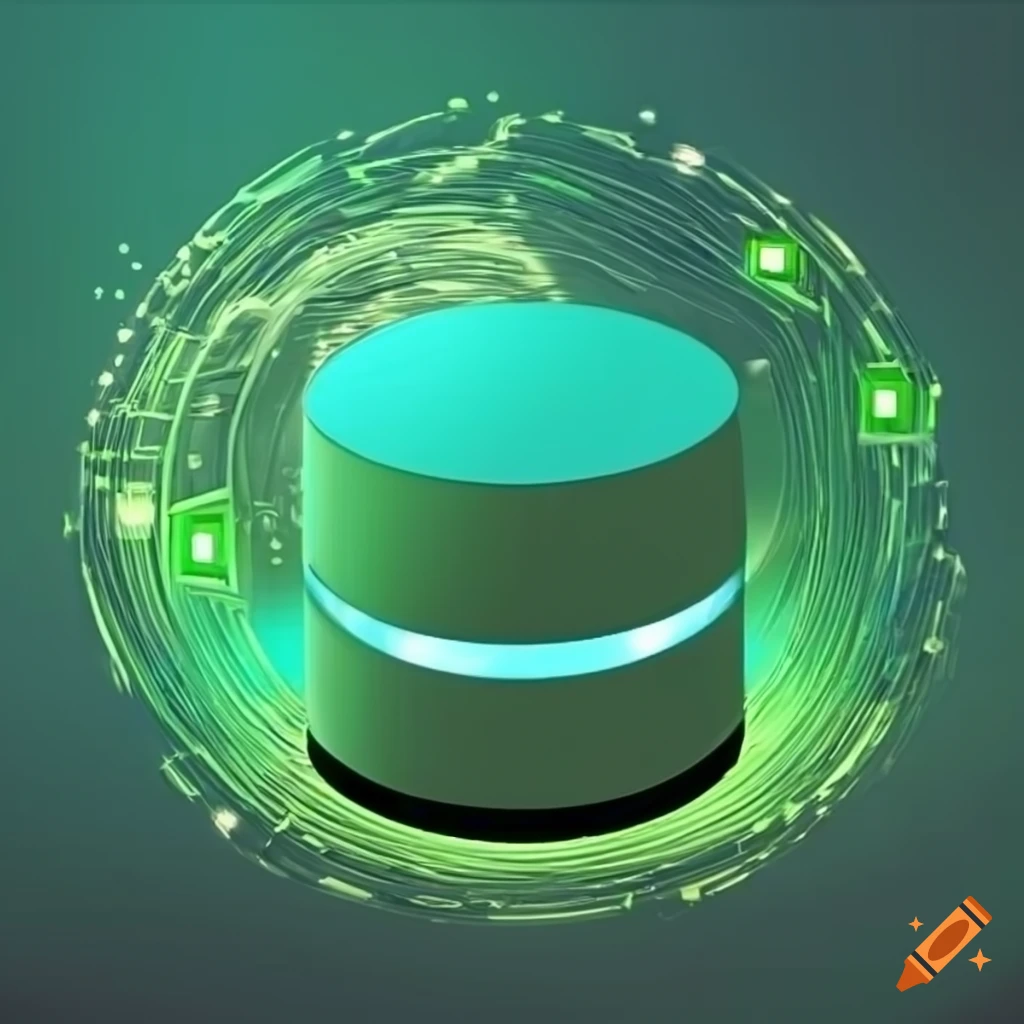 Green database ai logo on Craiyon