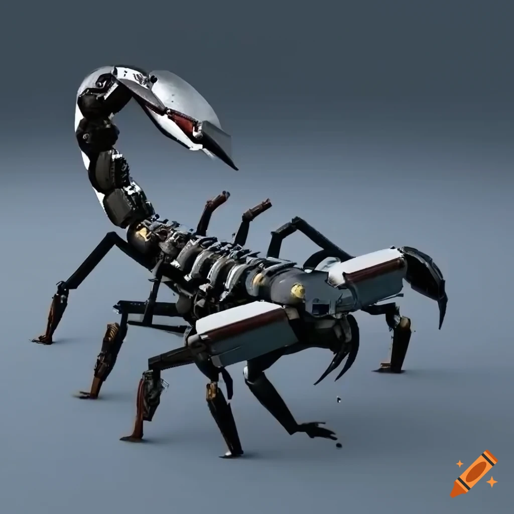 Scorpion robot on Craiyon
