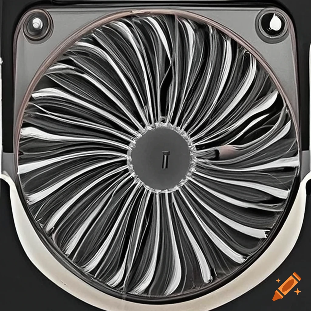 BreezeTwirl Fan product design for effective air circulation