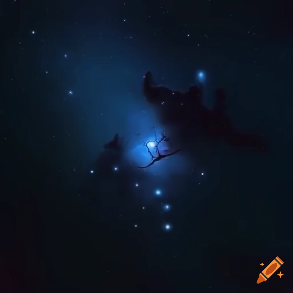 Orion constellation in the night sky