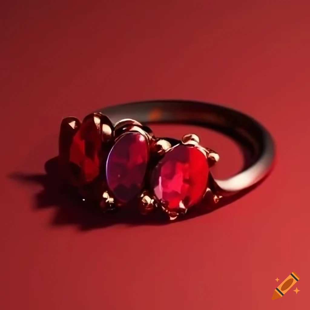 Red jewelry accessories on Craiyon