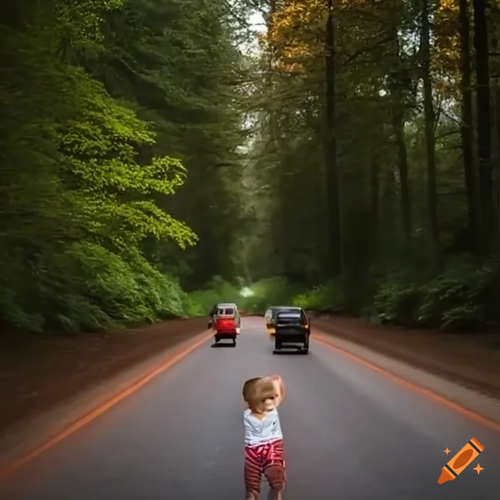 Family road trip with multiple vehicles at a campsite