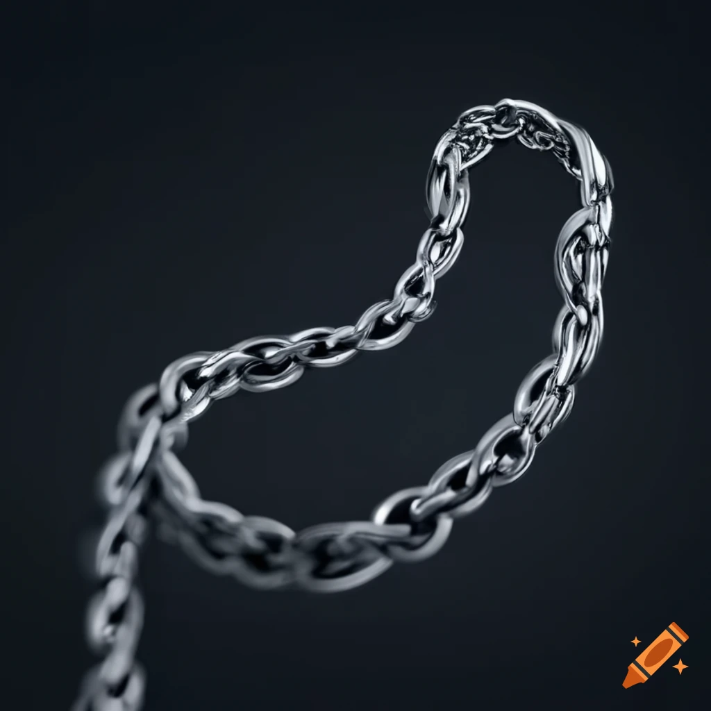 Fantasy silver chains on Craiyon