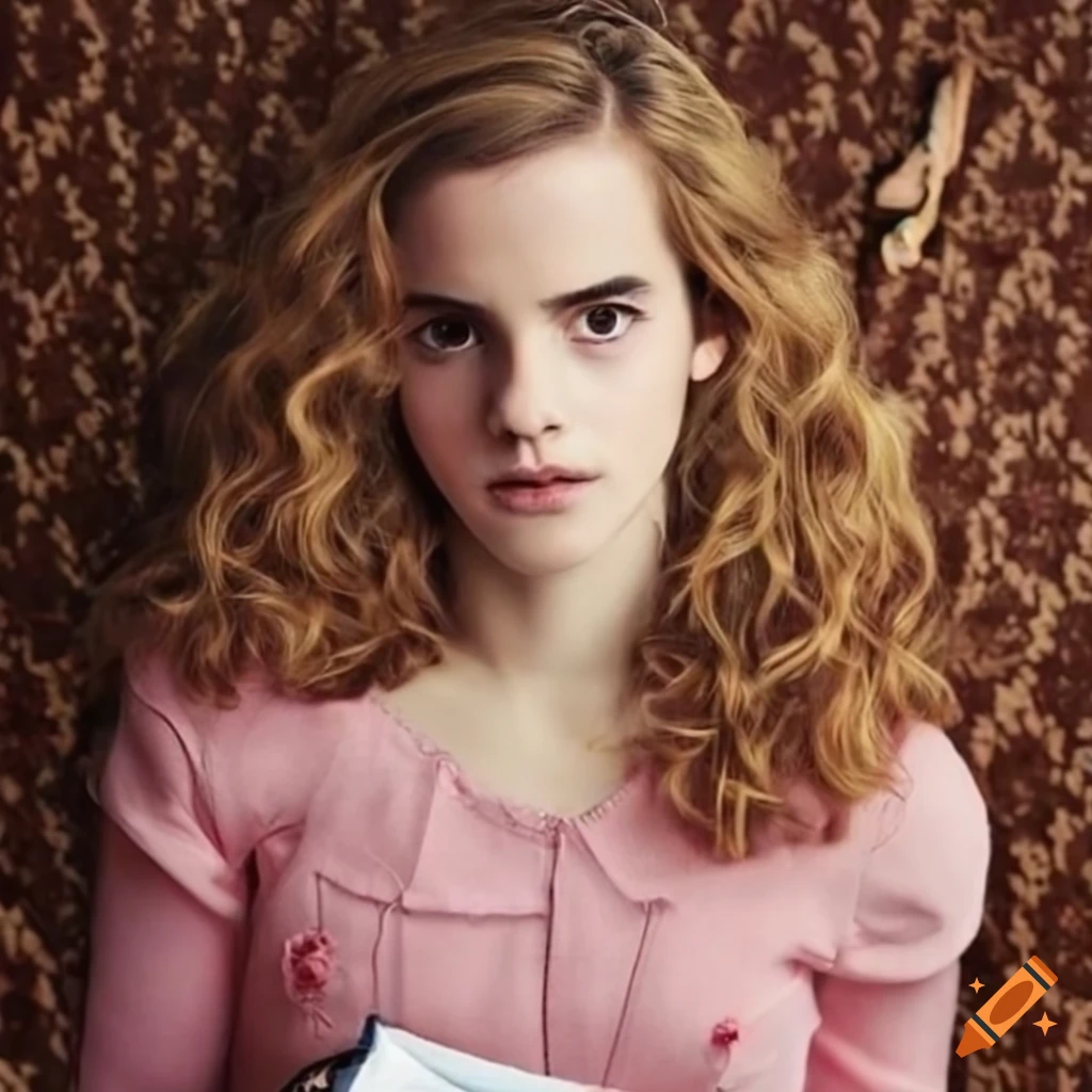 Hermione wearing pajamas on Craiyon