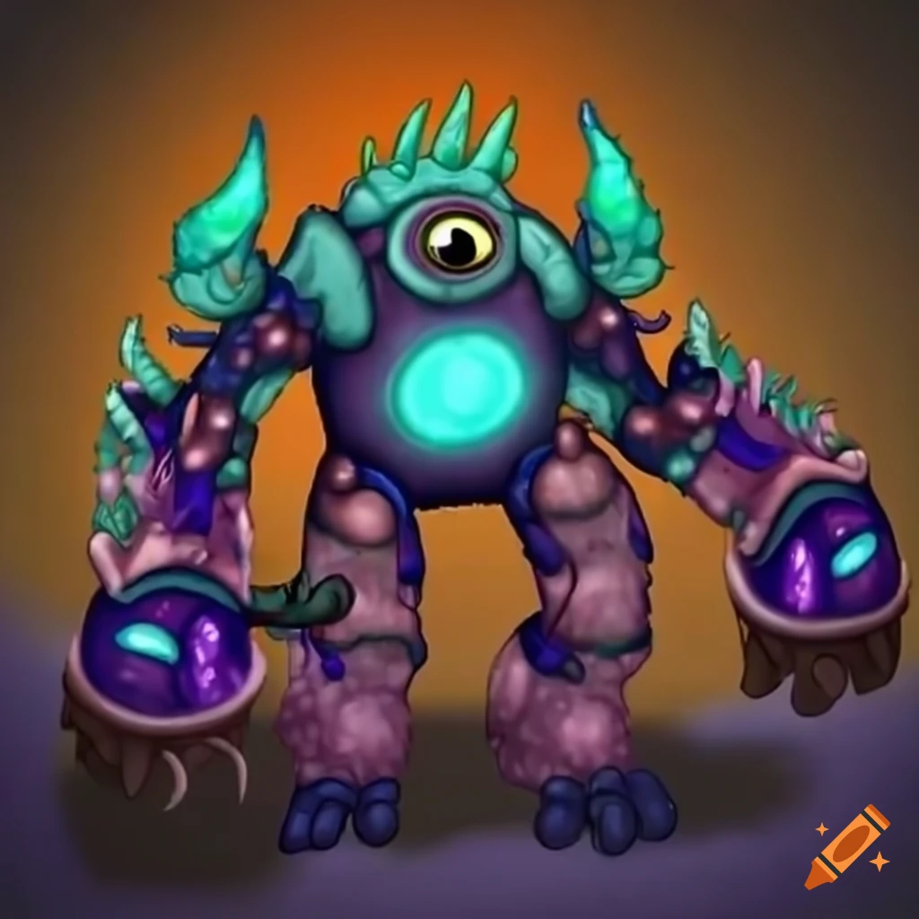 New my singing monsters monster with plasma, shadow, and poison ...
