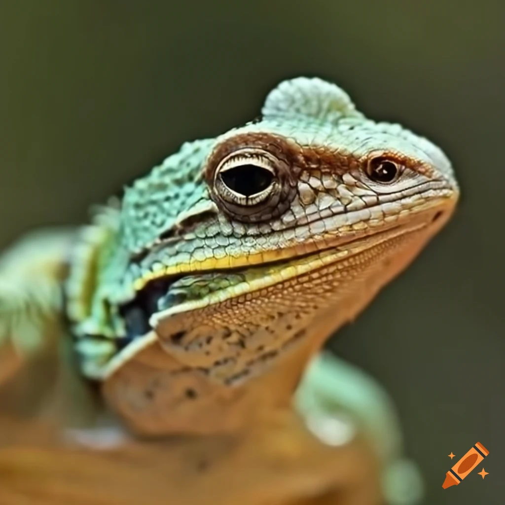 Lizard resembling a frog