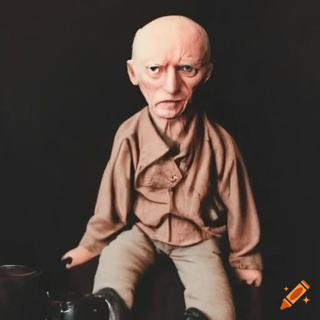 Realistic Michael Gira rag doll