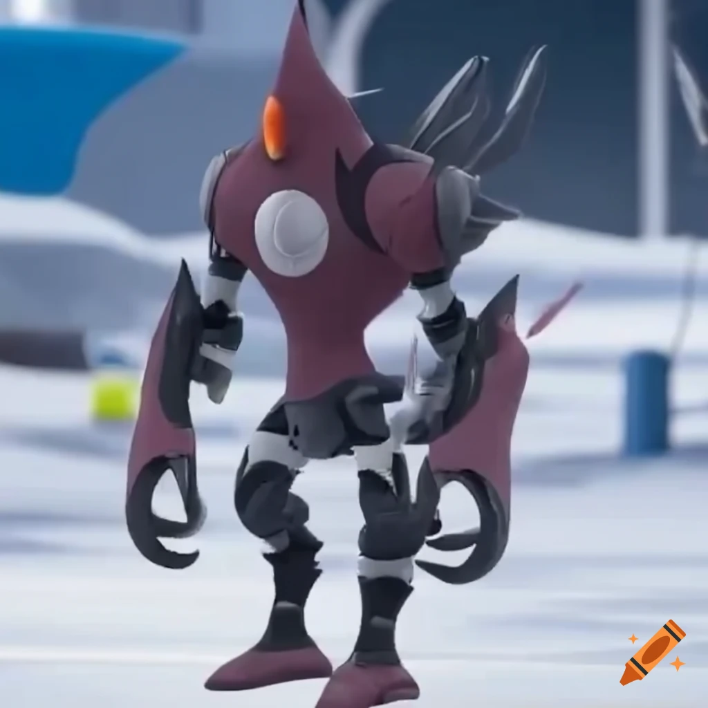 Artwork of a tall, sleek, bipedal hybrid with bio-mechanical enhancements