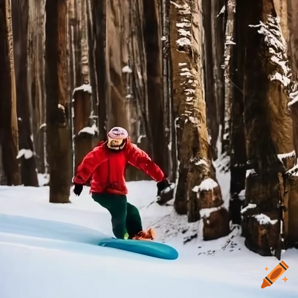 Snowboarding, surfing, and hiking adventure on Craiyon