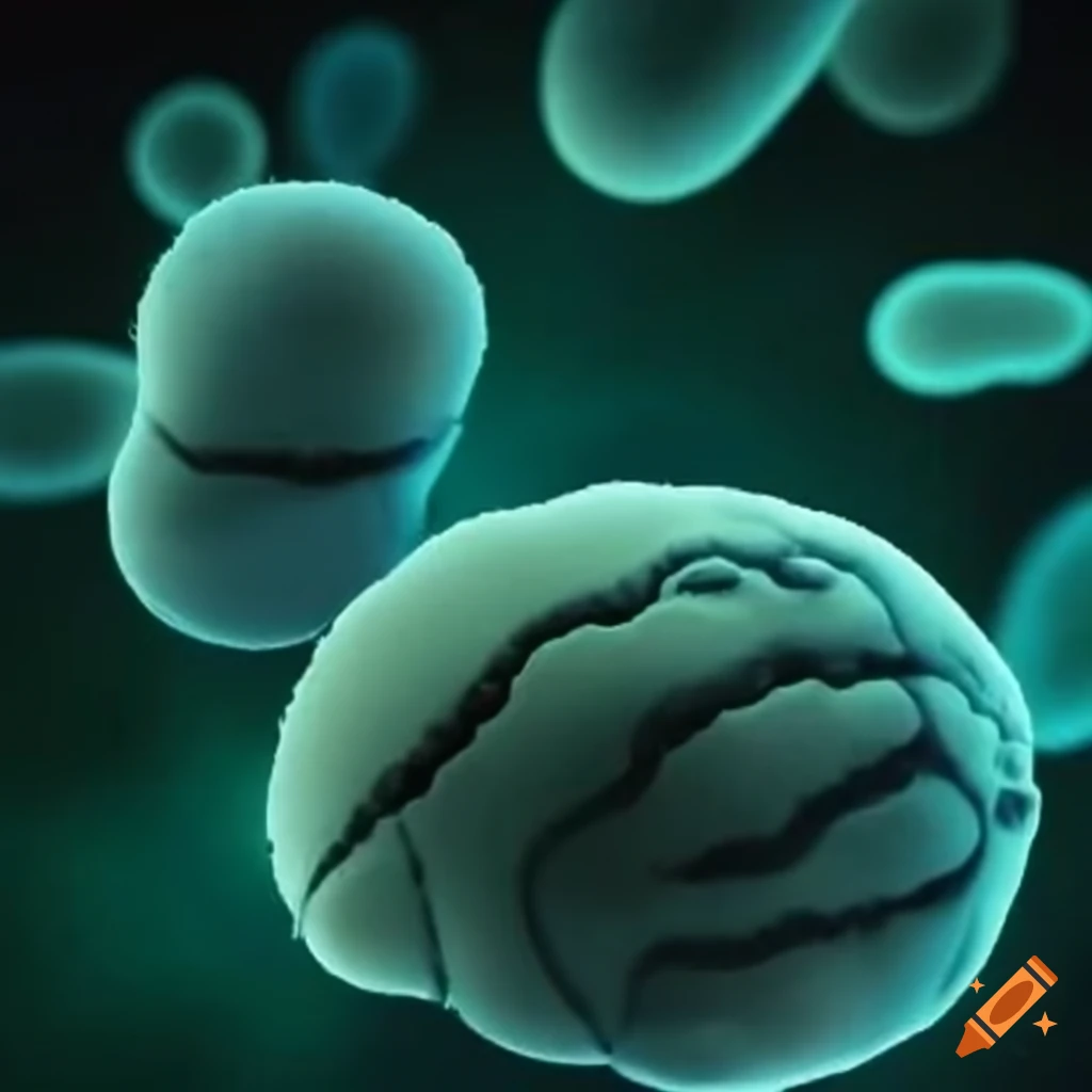 Reactive oxygen species killing bacteria on Craiyon