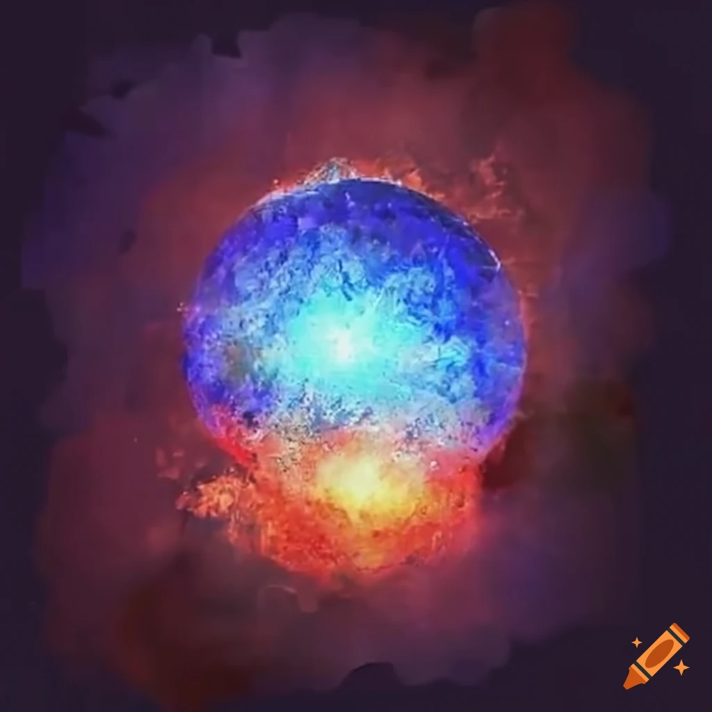 Quantum physics and technology concept with advanced lighting effects