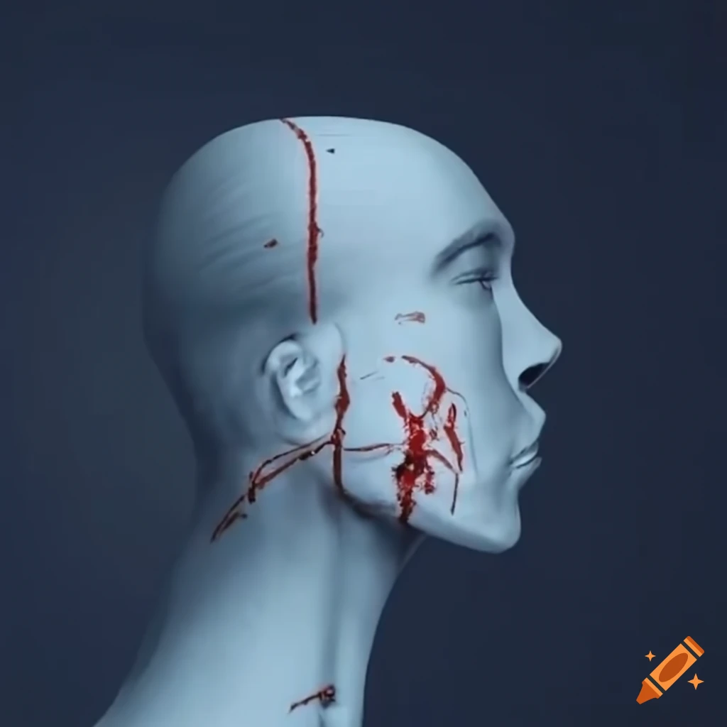First aid for opening airway by bending the injured person's head