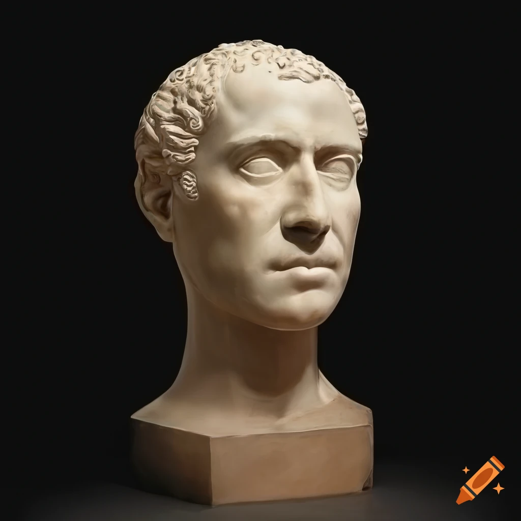 Roman bust of a man named harold lawson on Craiyon