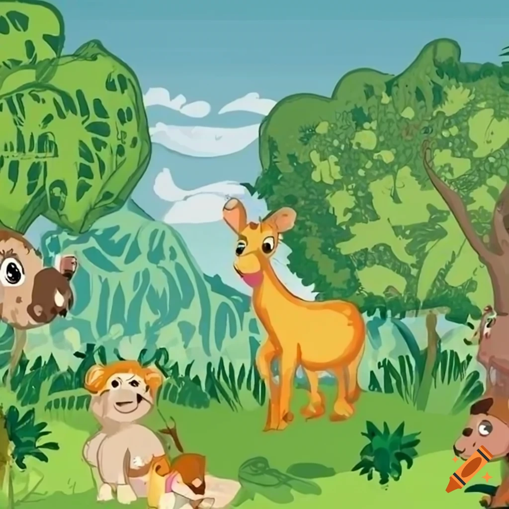 Jungle Drawing With Various Animals For Kids On Craiyon jungle-drawing-with-various-animals-for-kids-on-craiyon