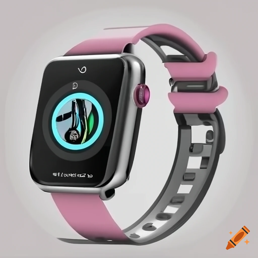 Smart watch with health features on Craiyon