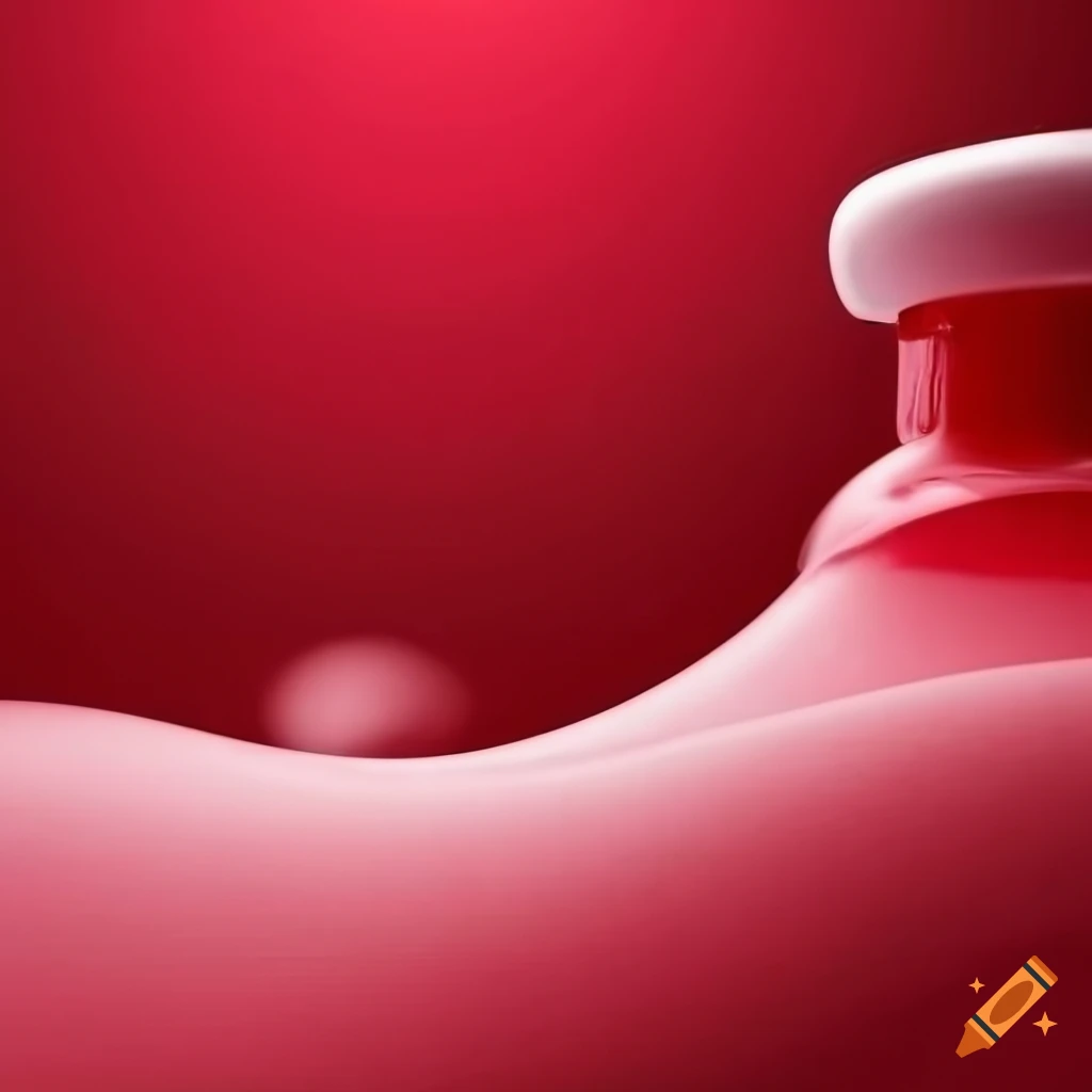 Red background for dishwashing liquid