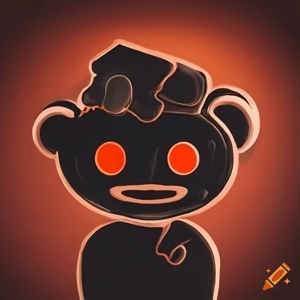 Paranormal artwork of a Reddit logo
