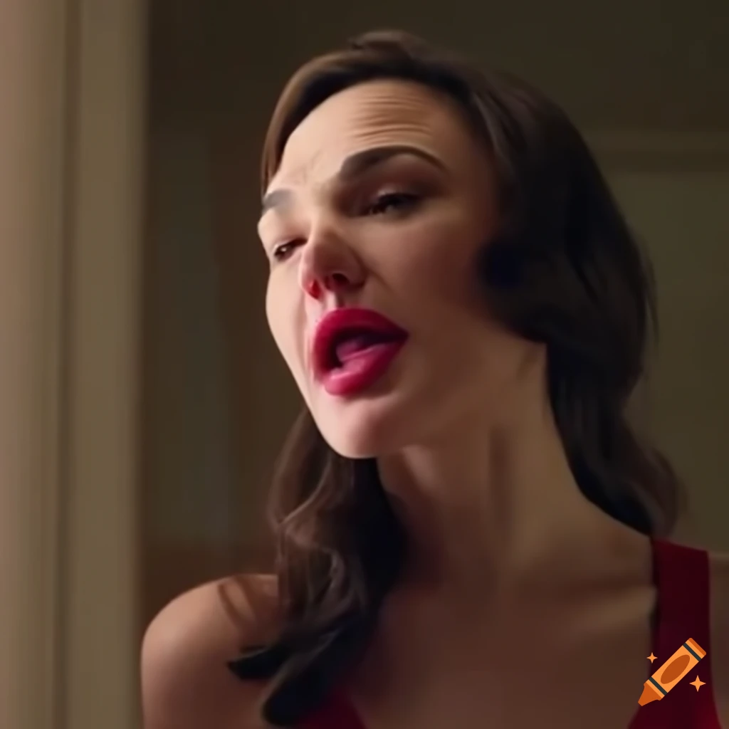 Gal Gadot portraying a martial fighter with various expressions