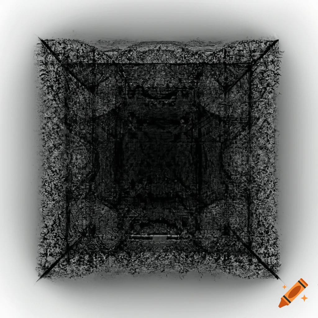 Black square on white background on Craiyon