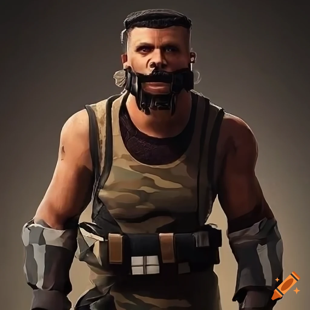 Rex, with a bandholz peppered beard, wearing camouflage pants and a