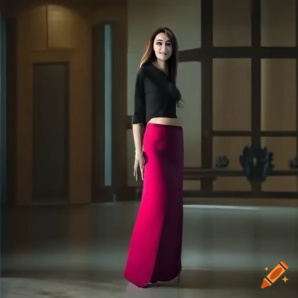 Beautiful 33year old woman in casual outfit standing in a room on Craiyon