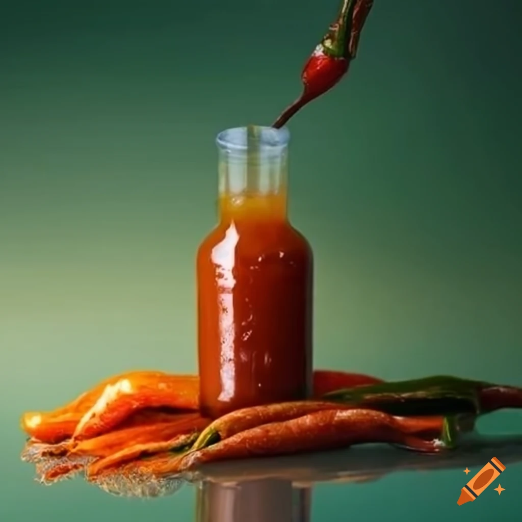 Zen hot sauce bottle