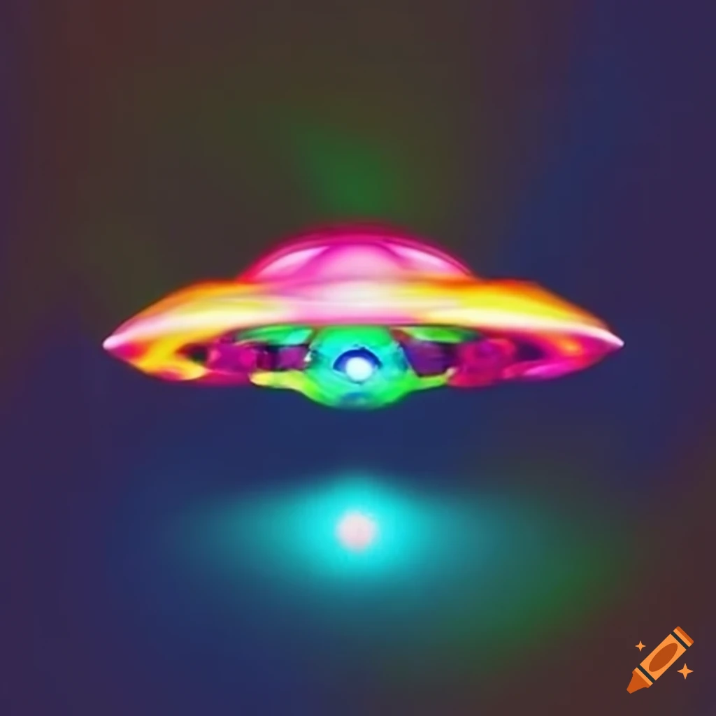 Brightly colored UFO