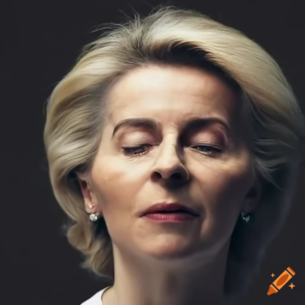 Ursula von der Leyen and twin sisters sleeping peacefully