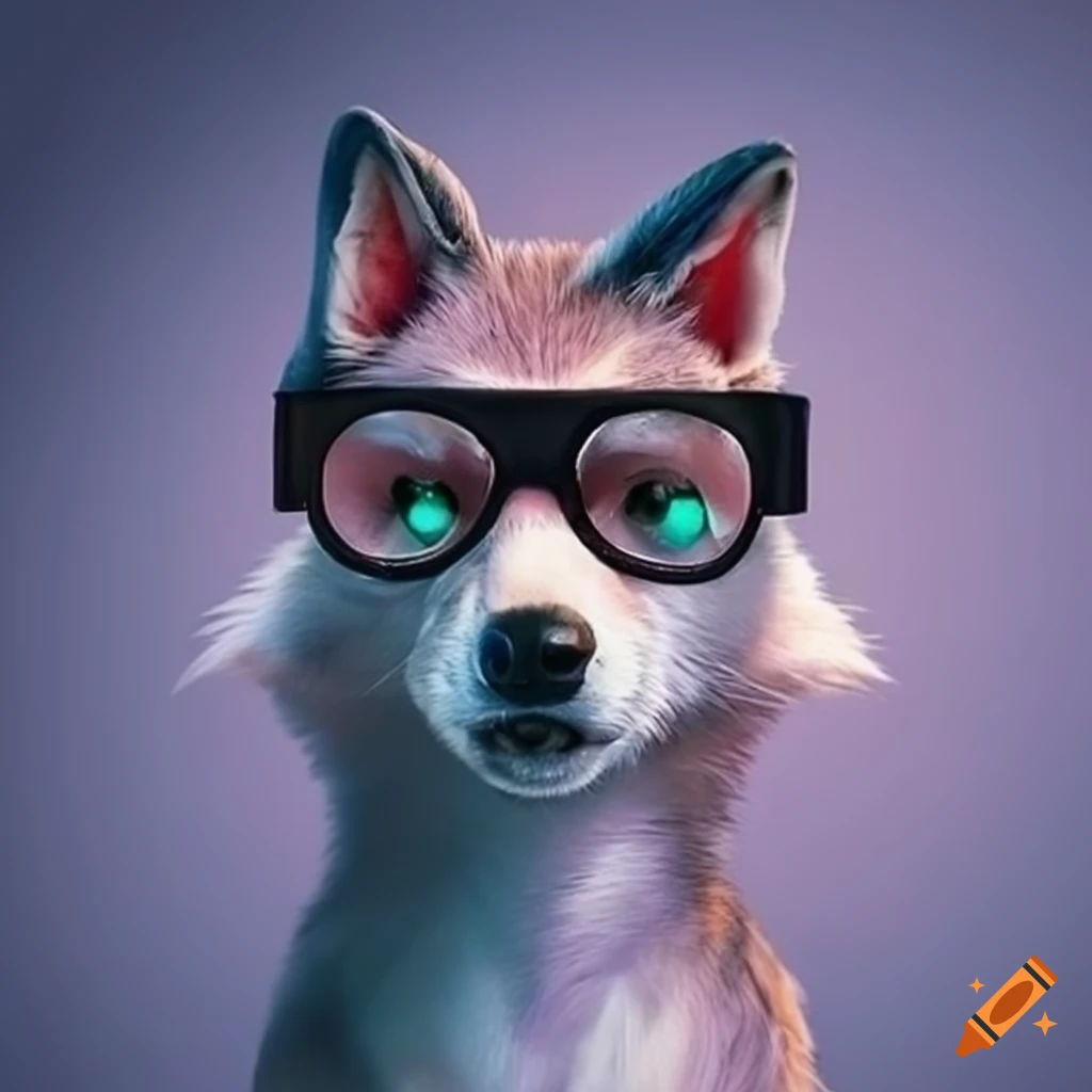 wolf glasses cute