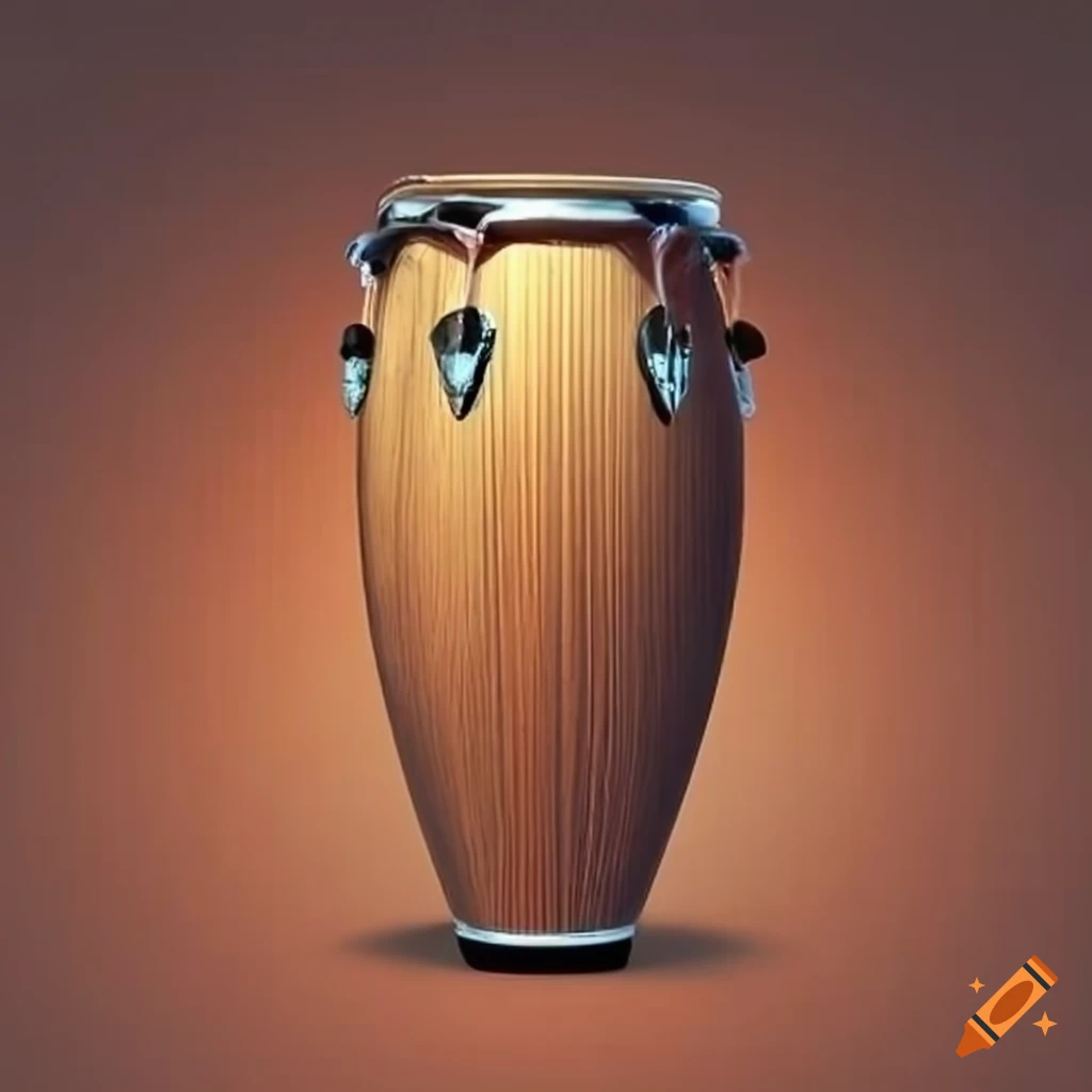 Detailed conga instrument on Craiyon