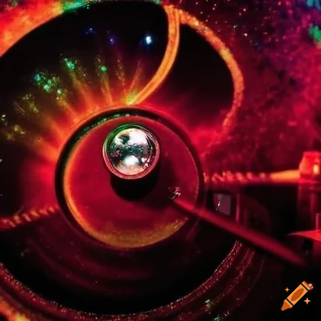 Pope Furious and the Bishops of Funk performing on stage with a cosmic, psychedelic vibe